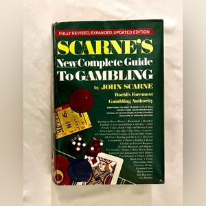 Vintage Scarne's Complete Guide to Gambling by John Scarne (Hardcover w/DJ